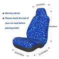 thumbnail image 3 of Wukai Blue Circles Mosaic Full Set Car Seat Covers with Soft Padding Universal Auto Front Seats Protector and Cushion Mat, 3 of 5