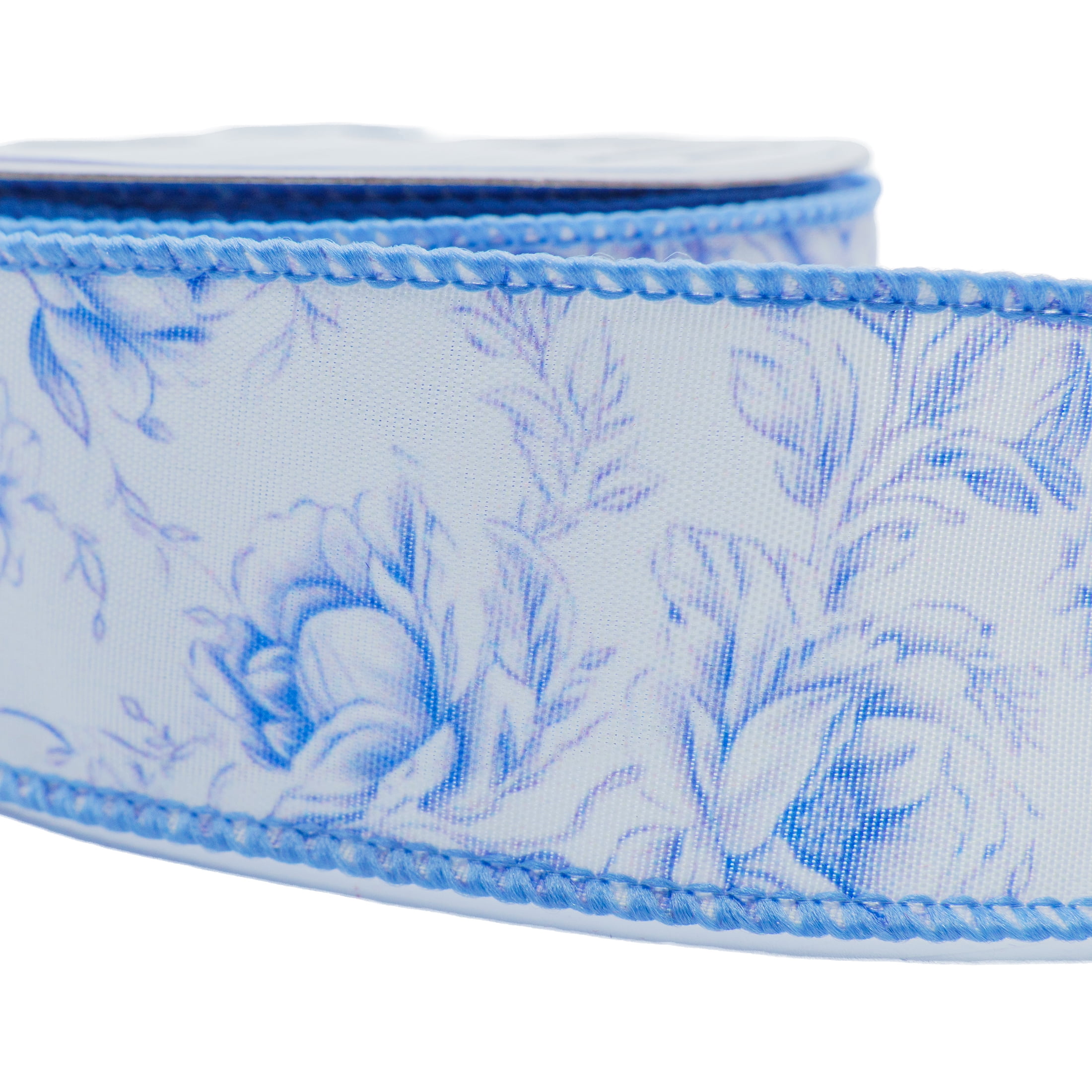 Floral Ribbon, Blue, 18', by My Texas House - Walmart.com
