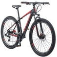 thumbnail image 1 of Schwinn Bonafide Mens Mountain Bike, Front Suspension, 24-Speed, 29-Inch Wheels, 17-Inch Aluminum Frame, Matte Black/Red, 1 of 5