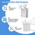 thumbnail image 4 of Durable Wire Shelf End Brackets for Closet Organization Wall Mount Brackets with Screws Included for Sturdy Shelf Support Ideal for Effortless Storage Solutions, 4 of 9