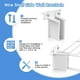 thumbnail image 5 of 1 paquete de soportes para estantes de alambre, soportes de plástico blanco para estantes de armario, soportes de pared para estantes, tornillos para armario incluidos, 5 of 8