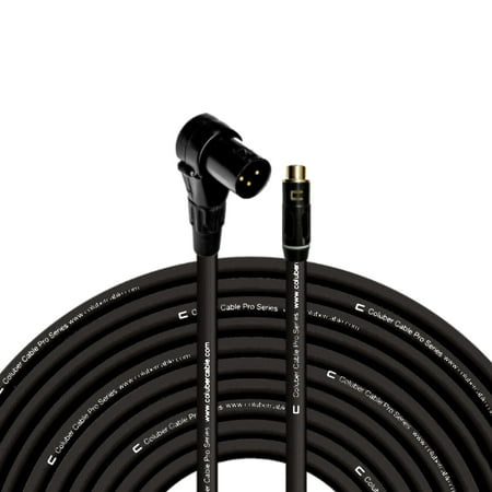Coluber Cable Balanced Right Angle XLR Male to RCA Female 3 - Pin Connector