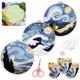 thumbnail image 1 of Kit de bordado en punto de cruz Santune con 3 prendas estampadas, 1 of 6