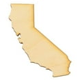 thumbnail image 1 of Package of 1, Large 14.25" x 23.5" x 1" Baltic Birch Plywood California State Wood Cutout for Art and Craft Project, Made in USA, 1 of 1