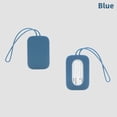 thumbnail image 1 of Silicone Luggage Tag Baggage Handbag Travel Suitcase Tags Name Id Card Perfect To Quickly Spot Luggage Suitcase Blue, 1 of 6