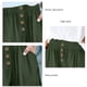 thumbnail image 5 of Pantalones cortos de tiro alto para mujer NikouMX informales de verano cómodos con botones delanteros, 5 of 6