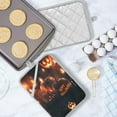 thumbnail image 5 of 2-Pack Pot Holders Heat Resistant Kitchen Oven Mitts 7x9.8in for Oven, Microwave & BBQ Halloween Pumpkins with Candles, 5 of 7