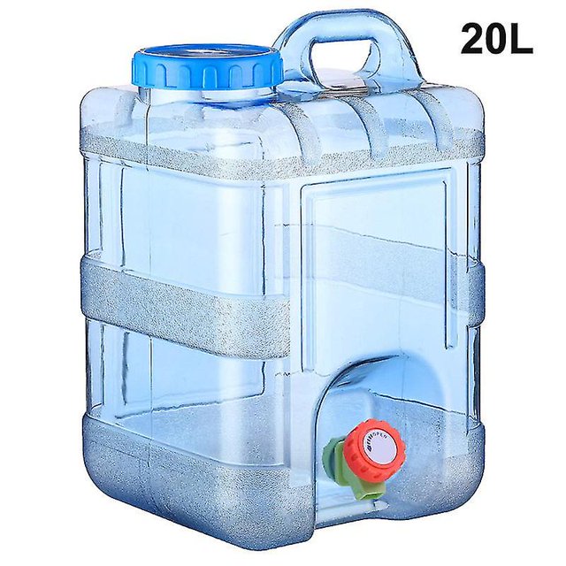 Cubo de agua potable con grifo 15l Envase reciclable portátil de plástico XianweiShao 8390614493360