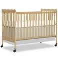 thumbnail image 4 of Dream On Me Carson Classic 3-in-1 Portable Crib in Natural, Removable Wheels, Converts from Baby Crib to Toddler Bed, Day Bed and Kids Sofa, Three Adjustable Mattress Height Positions, 4 of 8