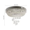 thumbnail image 2 of LED Flush Mount Pendant Lamp Modern Crystal Ceiling Light Chandelier Room Decor Lighting Fixture, 2 of 18