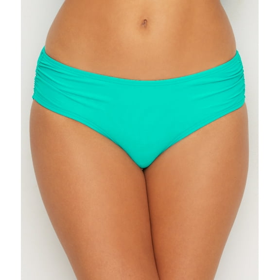 Classic Solid Shirred Bikini Bottom Swimsuit