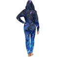 thumbnail image 5 of Psesaysky Mens Jumpsuit Halloween Face Print Pajama Unisex One Piece Playsuit Adult Onesie With Hood, Size 4XL, 5 of 7
