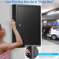 thumbnail image 4 of Key Lock Box Oepmoc, 175 llaves, soporte de pared antirrobo, color negro, 4 of 9