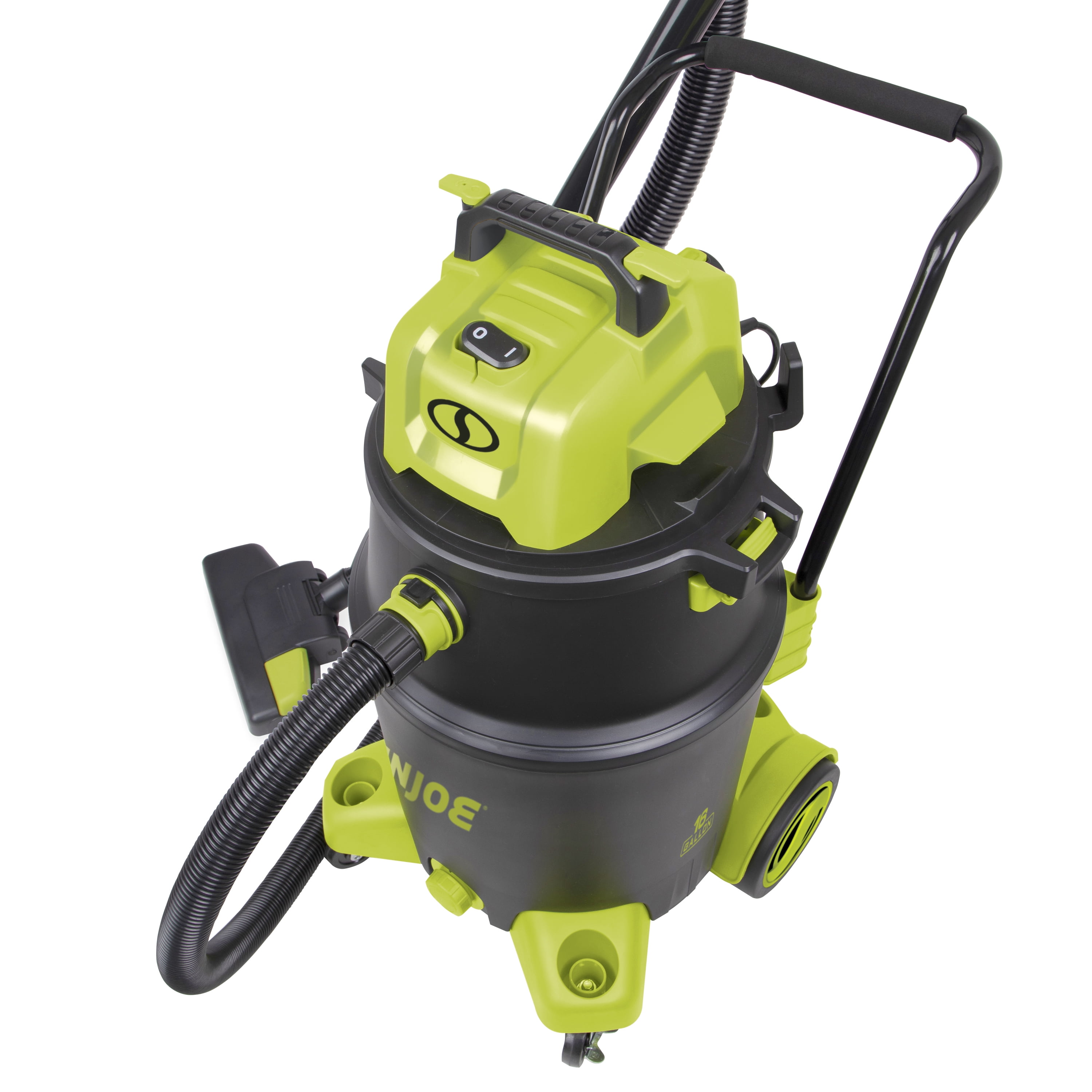 Sun Joe 16-gal Wet/Dry Shop Vacuum W/ HEPA Filtration, Cleaning Attachments, 1200-Watt, 6.5 Peak HP