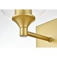 thumbnail image 4 of Living District Foster 1-Light Iron & Glass Bath Sconce in Brass/Clear, 4 of 7