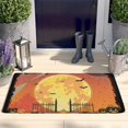 thumbnail image 2 of Pumpkin Skull Bat Spider Welcome Doormat,Non-Slip Doormat Happy Halloween Floor Entryway Rug 17x31.5 Inch Door Mats for Winter Holiday Home Kitchen, 2 of 4