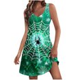 thumbnail image 1 of Summer Dress for Women,Dress for Women,Womens Summer Fashion Printing Pocket Sleeveless V-Neck Dress,Womens Summer Dress,Womens Summer Dress, 1 of 5