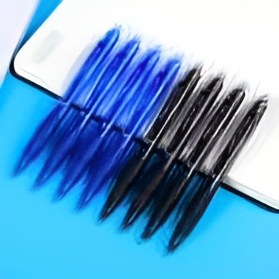 CCOCC Heat Erasable Pens for Fabric,4 Black 4 Blue Flame Erasable Pen Boxed Erasable Watermarker 15ml