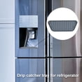 thumbnail image 6 of Gustave 2 Pack Silicone Refrigerator Drip Catcher Tray Cuttable Fridge Water Dispenser Drip Mat Pan Non-slip Mini Protect Water Spills Splashes Pad "Black & Gray", 6 of 9