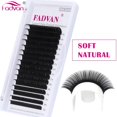 thumbnail image 1 of Fadvan 16 Filas Extensiones de pestañas clásicas Faux Mink Lashes Extensiones de pestañas C/D Curl Extensiones de pestañas individuales suaves naturales Tan Jianjun unisex, 1 of 1