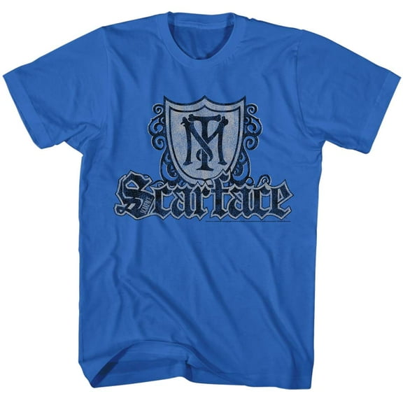 Scarface Shield and Guns Royal T-Shirt
