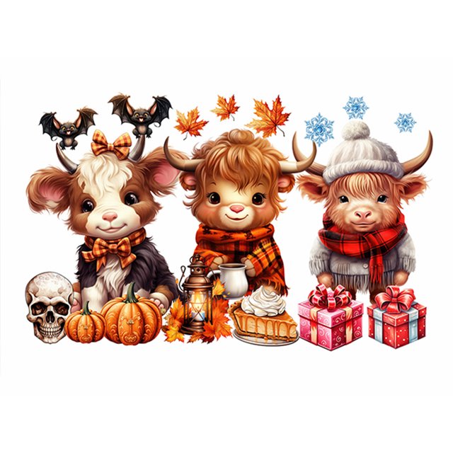 5D DIY Taladro Halloween Yak Kit Del 40x30cm