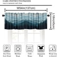 thumbnail image 3 of Forest Valance Curtains Nature Green Misty Forest Tree Art Printed Rod Pocket Curtain Valance for Kitchen Bedroom Living Room Decor 1 Panel W54xL18 Inch, 3 of 6