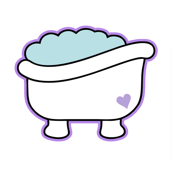 Mother’s Day Spa Bathtub Cookie Cutter and Stamp