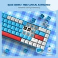 thumbnail image 4 of T8 Wired 68 Keys Mechanical Gaming Keyboard with Coiled Cable, RGB Backlit Blue Switch for PC, 4 of 5