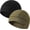 Set D-black,army Green, variant on 2 Pieces Cotton Skull Caps for Men Women Helmet Liner Breathable Sleep Hat Chemo Headwear Running Cap