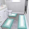 thumbnail image 3 of Ileading 3 Piece Bath Rug Set Microfiber Washable Non Slip Bathroom Rug and Mat Set, 3 of 11
