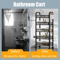 thumbnail image 3 of Rlietter Versatile Metal 5-Tier Rolling Storage Rack - Multi-Functional Display Shelf for Home & Office Organization, 3 of 7