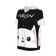 thumbnail image 2 of Rocae Cat Meow for Breathable Men's Baseball T-Shirt Fashionable Casual Baseball Jersey, Moisture-wicking Sportswear 3X-Large, 2 of 9