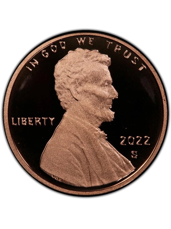 Collectible 2022-S Lincoln Shield Cent 1c - Gem Proof Penny - San Francisco Mint U.S. Coin