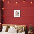 thumbnail image 3 of Santa Paws Pup Gray Framed Print Under Glass, 13 x 16, Made In USA, 3 of 8