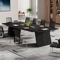 thumbnail image 3 of Tribesigns 8ft Conference Table, Large Meeting Table for 8-10 People, Business Seminar Furniture for Office Conference Room, 3 of 7