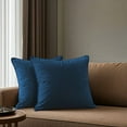 thumbnail image 5 of A1HC Set of 2 Luxurious Soft Velvet Throw Pillow Covers Only, 20"x20", Royal Blue, Decorative Cushion Covers with Hidden YKK Zipper for Sofa or Bed, 5 of 7