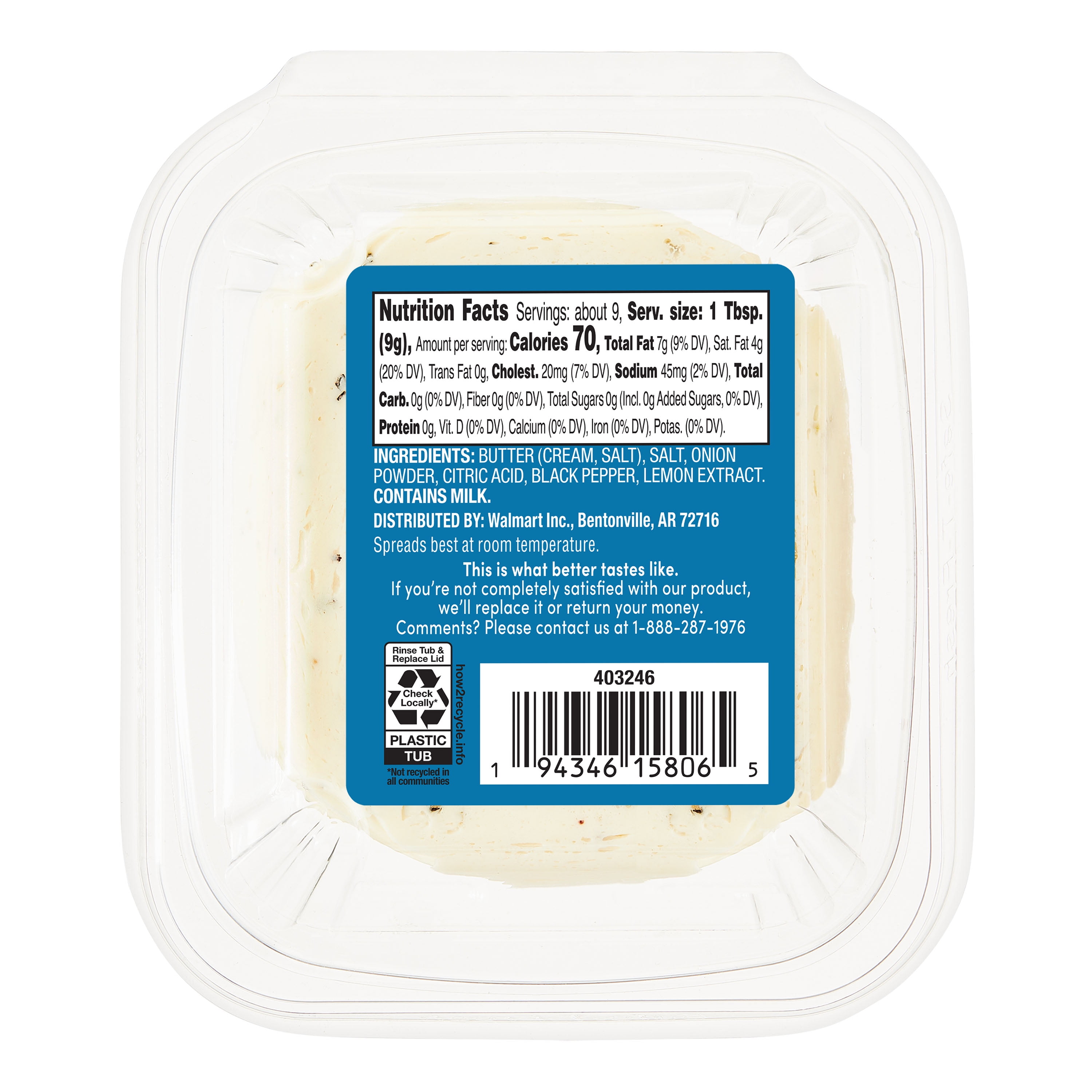 bettergoods Lemon Pepper Butter, 3 oz Tub
