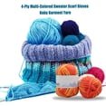 thumbnail image 2 of TureClos Crochet Yarn Multi-Colored Sweater Scarf Gloves Baby Garment Bundle Accessories DIY Gifts Comfortable Skeins Set Threads 4-Ply 03as shown, 2 of 5