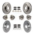 thumbnail image 1 of Transit Auto Front Rear Hub Bearings Assembly Disc Brake Rotors and Ceramic Pads Kit (10Pc) for Car Kia Sportage with Electric Parking - Left Right Side (Driver Passenger) KBB-123052, 1 of 11