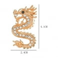 thumbnail image 6 of Mightlink Dragon Brooch Pin for Women Chinese Zodiac Dragon Brooch Collar Pin Fashion Clothing Coat Jewelry Party Accessories, 6 of 7