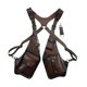 thumbnail image 5 of Bolso de hombro para axila, bolso medieval de doble hombro para axila, bolso tipo funda para teléfono Marrón oscuro, 5 of 9