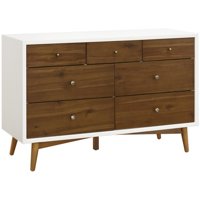 Babyletto Palma 7 Drawer Double Dresser in Natural Walnut