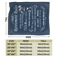 thumbnail image 3 of Happy Retirement Blanket Gifts For Kids Adults - Lightweight Throw Blanket For Bedroom Living Room Decor Soft Fuzzy Fleece Cozy Plush Bed Couch 80"X60", 3 of 7
