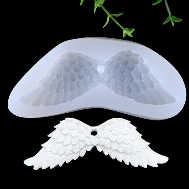 Molde de silicona para hornear con forma de alas de plumas de West Point, molde de silicona para pastel de chocolate con forma de ángel, molde para jabón