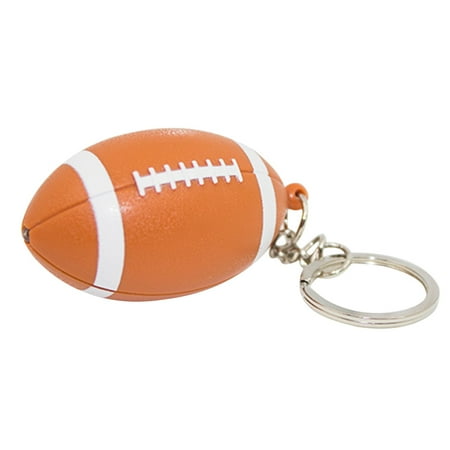 

Rugby LED Light Key Ring Pendants Accessories Gym Sports Memorial Gifts Car Bag Keyring Trinket(Orange)