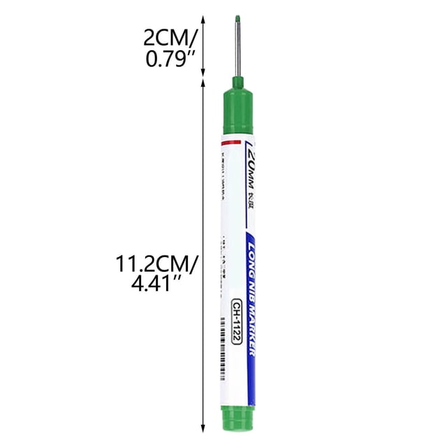 fheaev 10PC Multi-Color Waterproof Fast Drying Oil-Based Long-Head Marker For Deep Holes 10ml