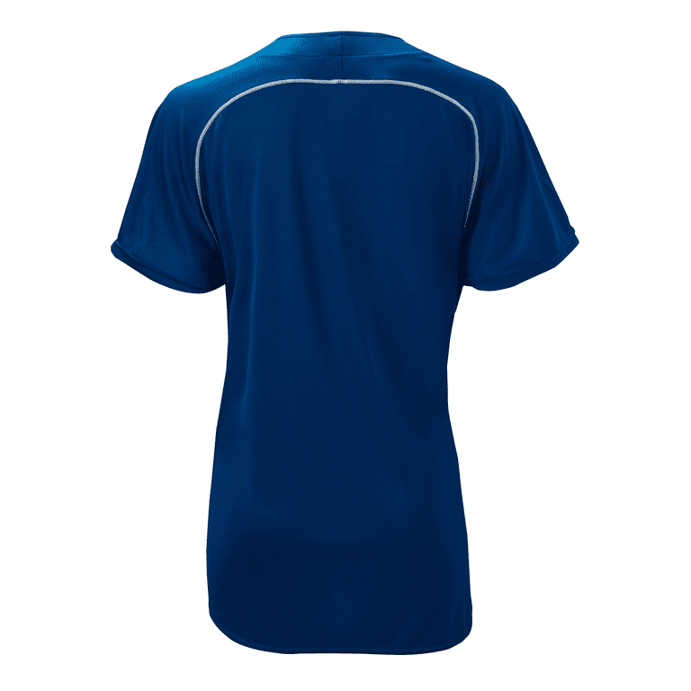 Mizuno Girl s Elite 2 Button Game Softball Jersey Size Medium Navy White 5100 Walmart
