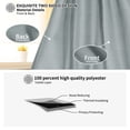 thumbnail image 4 of REGALWOVEN French Thermal Insulated Blackout Curtain, Gray W25" x L40", 4 of 7