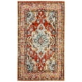 thumbnail image 3 of SAFAVIEH Accent Rug 4'x5'7" - Monaco Collection - Traditional Design, Orange & Light Blue, Ideal for Living Room, Bedroom, Dining Space, Entryway, Bathroom, Bedside, 3 of 7